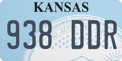 KS license plate 938DDR