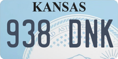 KS license plate 938DNK