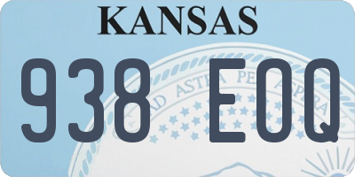 KS license plate 938EOQ