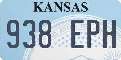 KS license plate 938EPH