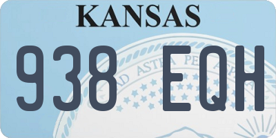 KS license plate 938EQH