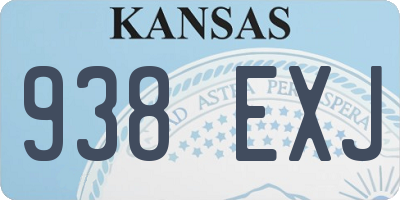 KS license plate 938EXJ