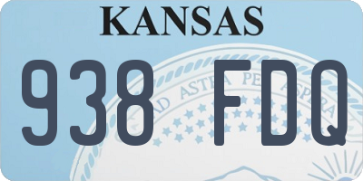KS license plate 938FDQ
