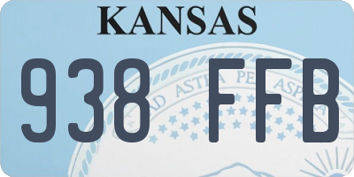 KS license plate 938FFB