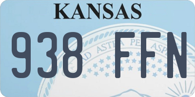 KS license plate 938FFN