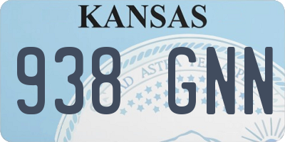 KS license plate 938GNN