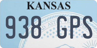 KS license plate 938GPS