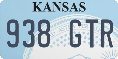 KS license plate 938GTR