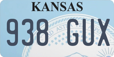 KS license plate 938GUX
