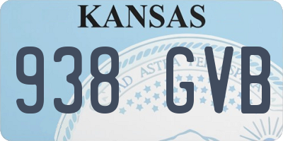 KS license plate 938GVB