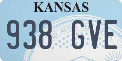 KS license plate 938GVE