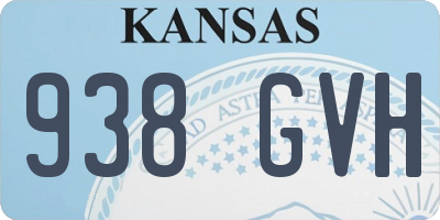 KS license plate 938GVH