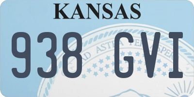 KS license plate 938GVI