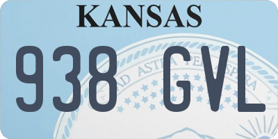 KS license plate 938GVL