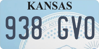 KS license plate 938GVO