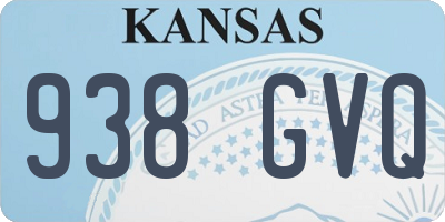 KS license plate 938GVQ