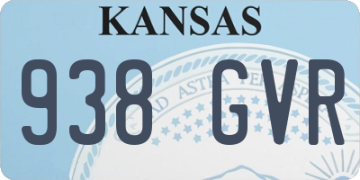 KS license plate 938GVR