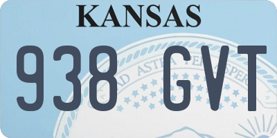 KS license plate 938GVT