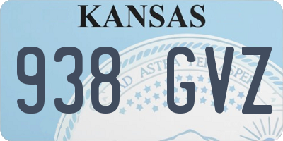 KS license plate 938GVZ