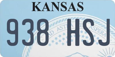 KS license plate 938HSJ