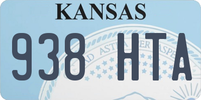 KS license plate 938HTA