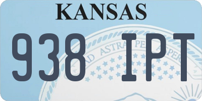 KS license plate 938IPT