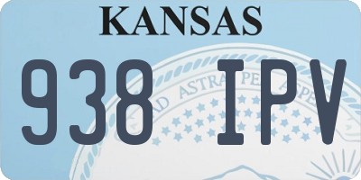 KS license plate 938IPV