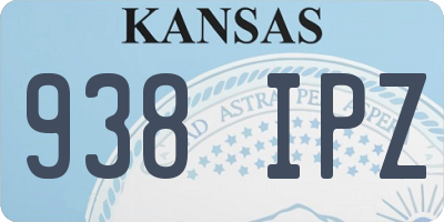 KS license plate 938IPZ
