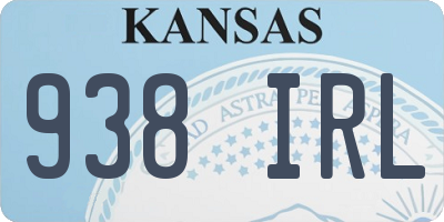 KS license plate 938IRL
