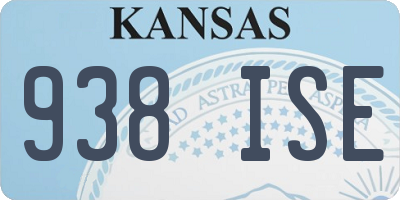 KS license plate 938ISE