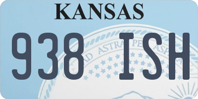 KS license plate 938ISH