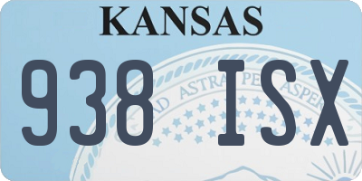 KS license plate 938ISX