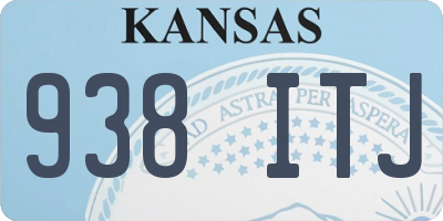 KS license plate 938ITJ