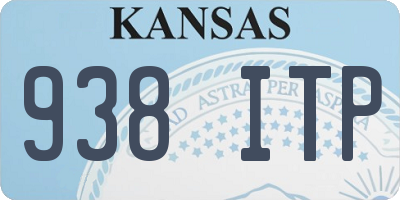 KS license plate 938ITP