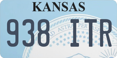 KS license plate 938ITR