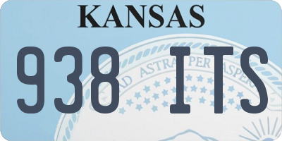 KS license plate 938ITS