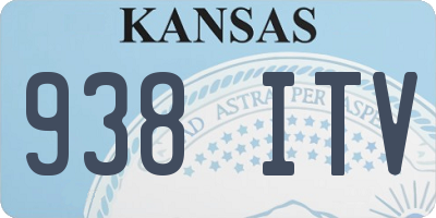 KS license plate 938ITV
