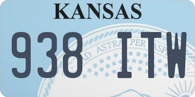 KS license plate 938ITW
