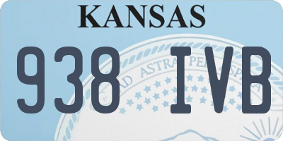 KS license plate 938IVB