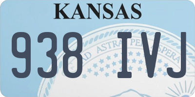 KS license plate 938IVJ