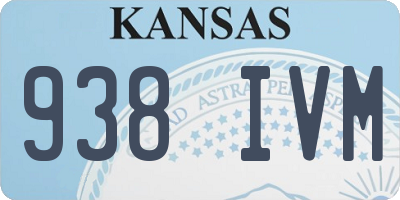 KS license plate 938IVM