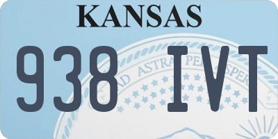 KS license plate 938IVT