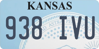 KS license plate 938IVU