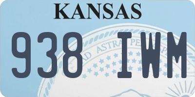 KS license plate 938IWM