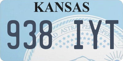 KS license plate 938IYT