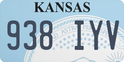KS license plate 938IYV