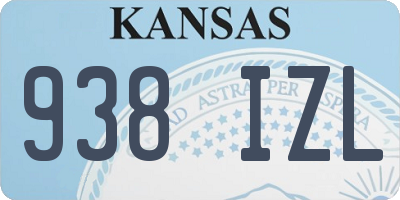 KS license plate 938IZL