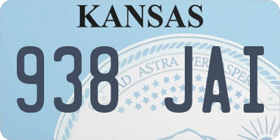 KS license plate 938JAI