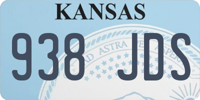 KS license plate 938JDS