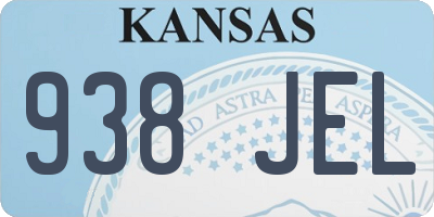 KS license plate 938JEL